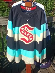 56(XXL) Adidas Seattle Kraken 2024 Winter Classic NHL hockey jersey