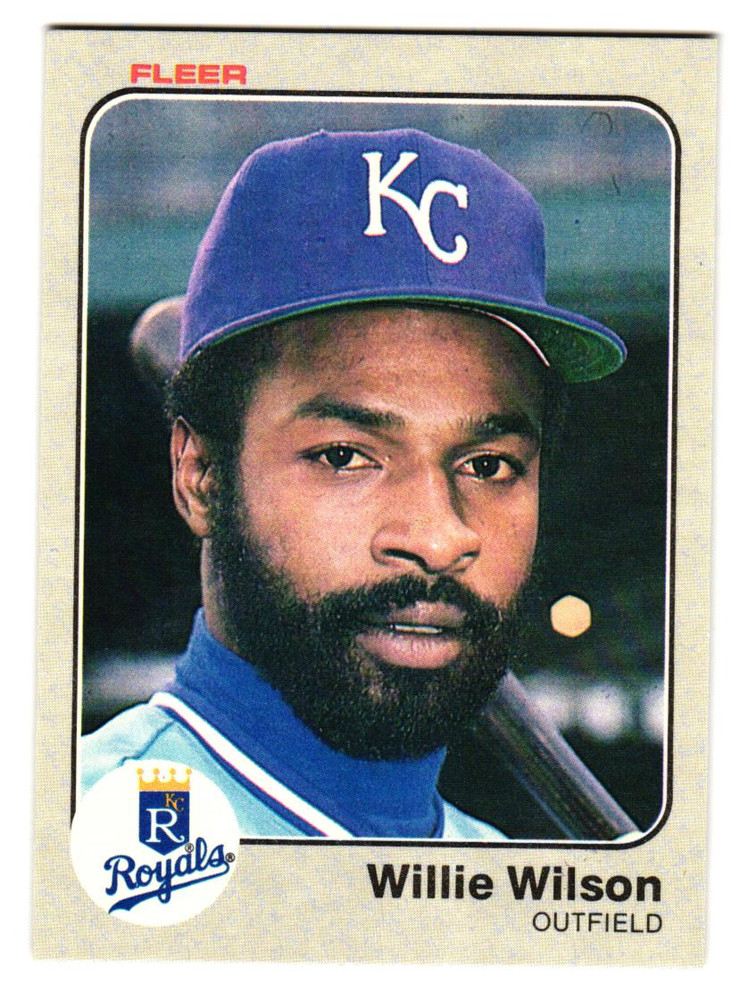 1983 Fleer – Willie Wilson #128 Kansas City Royals