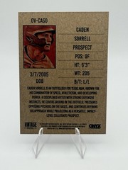 2026 ONYX Vintage Caden Sorrell #OV-CASO Texas A&M Aggies Prospect