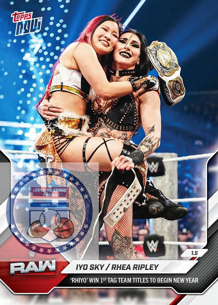*READY TO SHIP* IYO SKY / Rhea Ripley – 2026 WWE Topps NOW® – Card 3