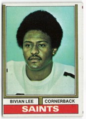 1974 Bivian Lee Topps Rookie – New Orleans Saints