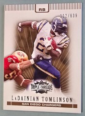2007 Topps Triple Threads LaDainian Tomlinson #26 Sepia SP #d /639 HOF Chargers