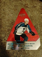 1998-99 Pacific Cramers Choice JUMBO RED Paul Kariya #14/25 RARE Ducks