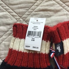 Ralph Lauren Mittens Winter Olympics 2014 Sz S/M