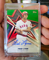 Topps 2026 Series 2 Fred Lynn Baseball Stars Auto #BSA2-FL Green 22/99 Red Sox