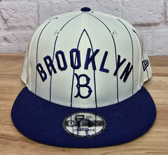 New Era Brooklyn Dodgers Throwback Pinstripe 9FIFTY Snapback Hat Cap Cooperstown