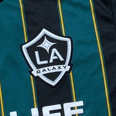 Adidas LA Galaxy Jersey Large Black Green Soccer Futbol 2021 2022 MLS Away Mens