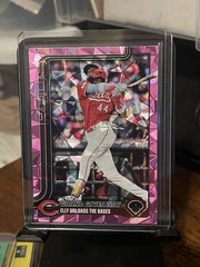 Topps 2025 Update Series Elly De La Cruz #US235 Grand Giveaway Pink Diamanté