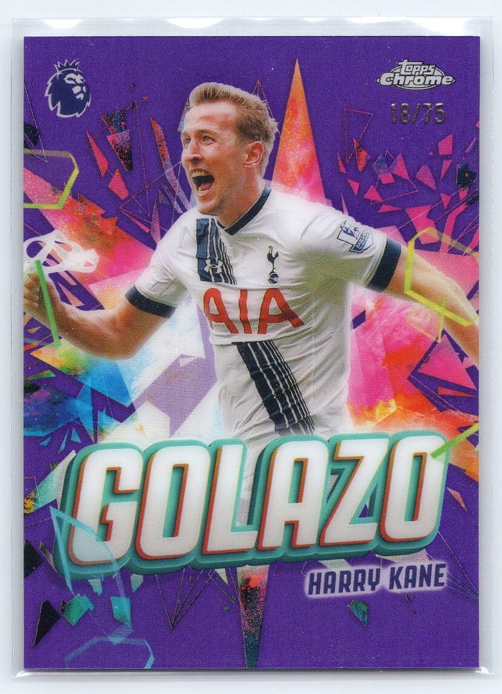 2025-26 Topps Chrome Premier #GZ-16 Harry Kane Golazo Purple #/75