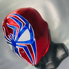 Toxic Spider Semi Professional Lucha Libre Wrestling Luchador Costume Mask Red