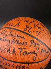 Bill Walton Signed Basketball College Career Statistics UCLA with JSA COA