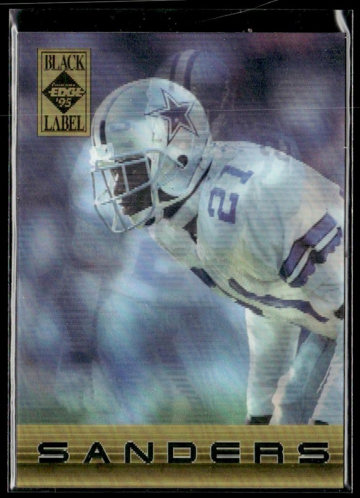 1995 Collector&rsquo;s Edge Deion Sanders Black Label Quantum Motion #/5151 HSC