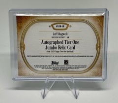 2026 Topps Tier One Jeff Bagwell Auto Jumbo Relic Patch /199 Astros ATJR-JB