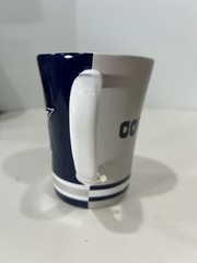 Dallas Cowboys Ceramic Mug NFL Football Cup 4 3/4” Tall Navy/Silver NWT