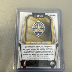 Kamilla Cardoso 2025 Prizm WNBA Purple AUTO #SG-KC Chicago Sky SSP #49/49 1/1