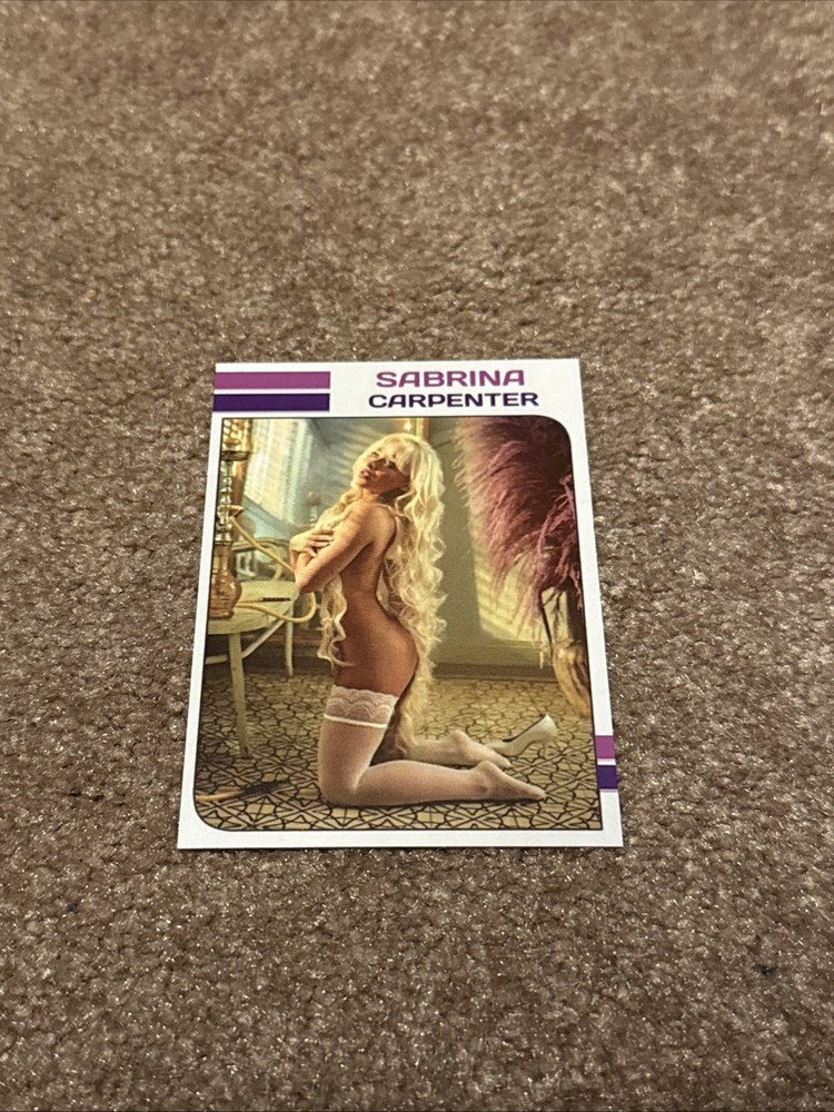 Sabrina Carpenter Singer Hot Sexy Body ACEO Full Fan Art Photo Trading Card