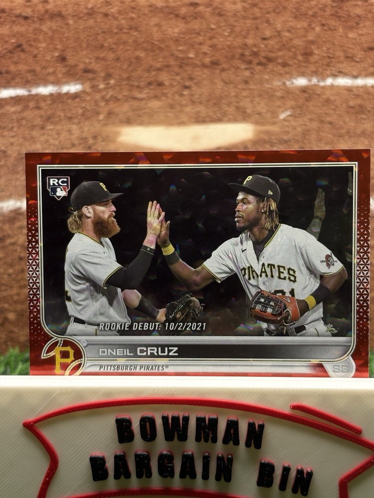2022 Topps Update Red Foil #US113 Oneil Cruz 5/199 ROOKIE RC PIRATES