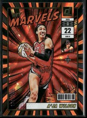 2025 Donruss WNBA #8 A&rsquo;ja Wilson Net Marvels Orange Laser #/399