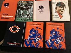 Lot of (11) Chicago Bears Official media guides 1970 To 1979 Butkus Sayers -Cool