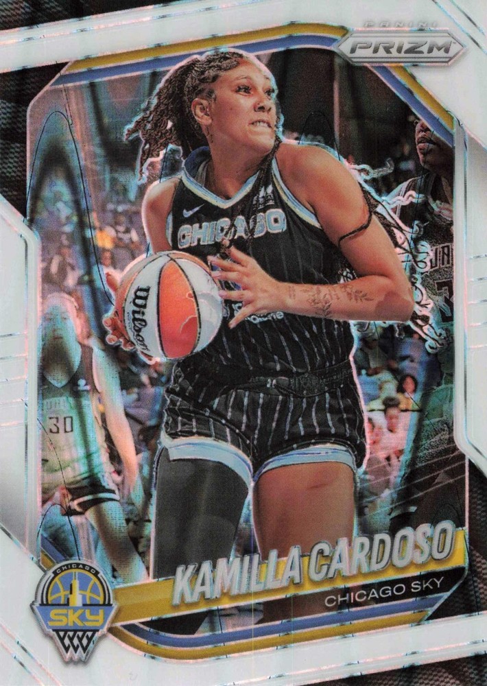 2025 Panini Prizm WNBA – Kamilla Cardoso White Seismic Prizm