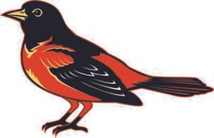 BALTIMORE ORIOLES Vinyl Decal / Sticker ** 5 Sizes **
