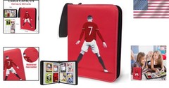 Waterproof Soccer Card Binder – 400 Pockets for Trading Card Collectors
