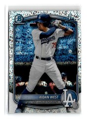 Aidan West 2025 Bowman Draft Chrome 1st Sparkle Refractor #BDC-6 Dodgers