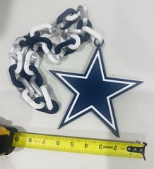 🔥 Dallas Cowboys Big Fan Chain Logo Necklace 3d Printed (FAST FREE SHIPPING)