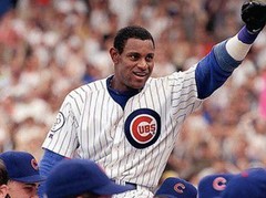 1998 MENS SAMMY SOSA CHICAGO CUBS RETRO JERSEY WHITE harry caray hey S M L XL 2X