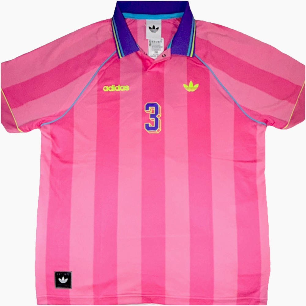 adidas Men’s M Jacquard Soccer Jersey Pink Purple Green Blue