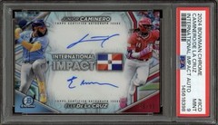 2024 Elly De La Cruz / Junior Caminero Dual International Impact Auto /99 PSA 9