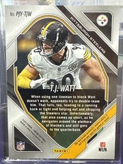 2025 Panini Prizm – Premier Jerseys T.J. Watt #PJY-TJW Pink Prizm (MEM)