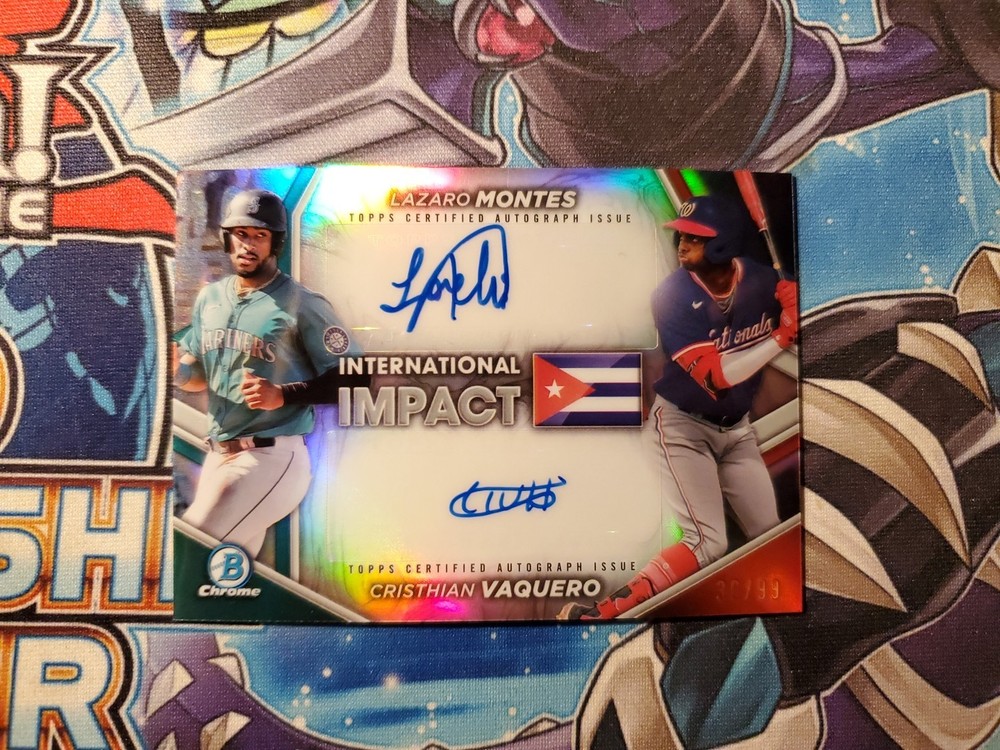 2024 Lazaro Montes/ Vaquero Bowman Chrome International Impact Dual Auto /99