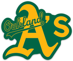Oakland A&rsquo;s Athletics Classic A Logo Type MLB Baseball Die-Cut MAGNET