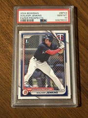 2024 Bowman Baseball WALKER JENKINS 1st Paper Prospects PSA 10