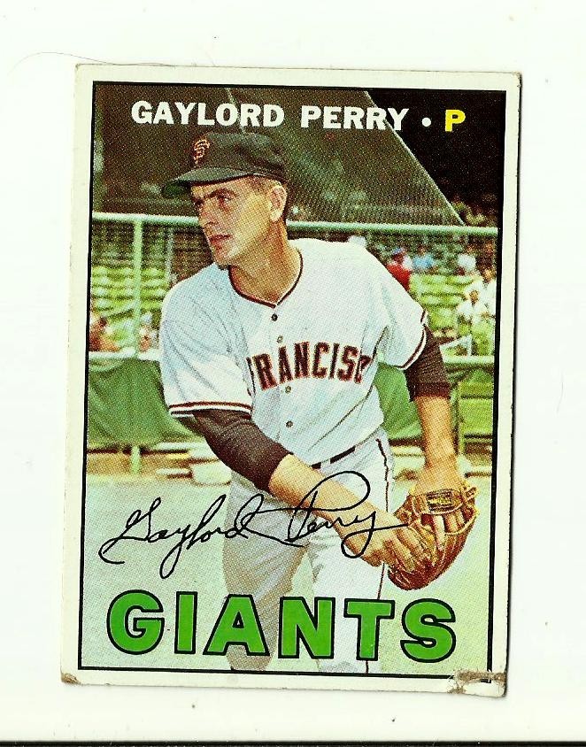 1967 TOPPS #320 Gaylord Perry: San Francisco Giants: Pitcher: Baseball Card: MLB