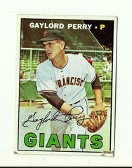 1967 TOPPS #320 Gaylord Perry: San Francisco Giants: Pitcher: Baseball Card: MLB