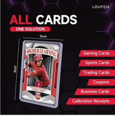 100/200/500/1000/2000CT 3&Prime;x4&Prime; toploaders w/ sleeves Fits Pokemon, Magic, Sports