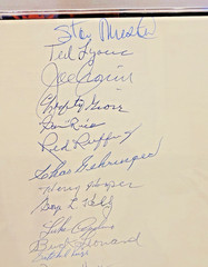Baseball Hall of Famers (17) auto sheet with Satchel Paige (PSA/DNA Mint 9).