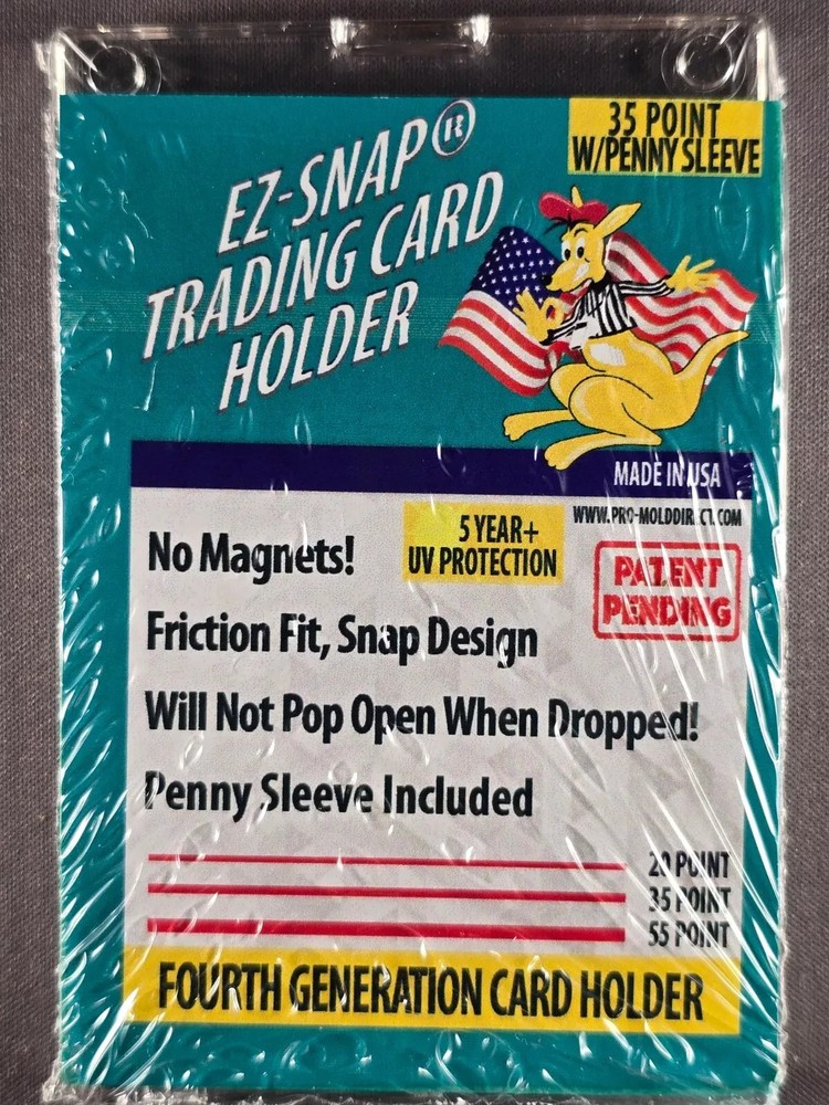 PRO MOLD 4th Gen EZ-Snap Card Holders w/ Sleeve MADE IN USA All Sizes 35-180pt