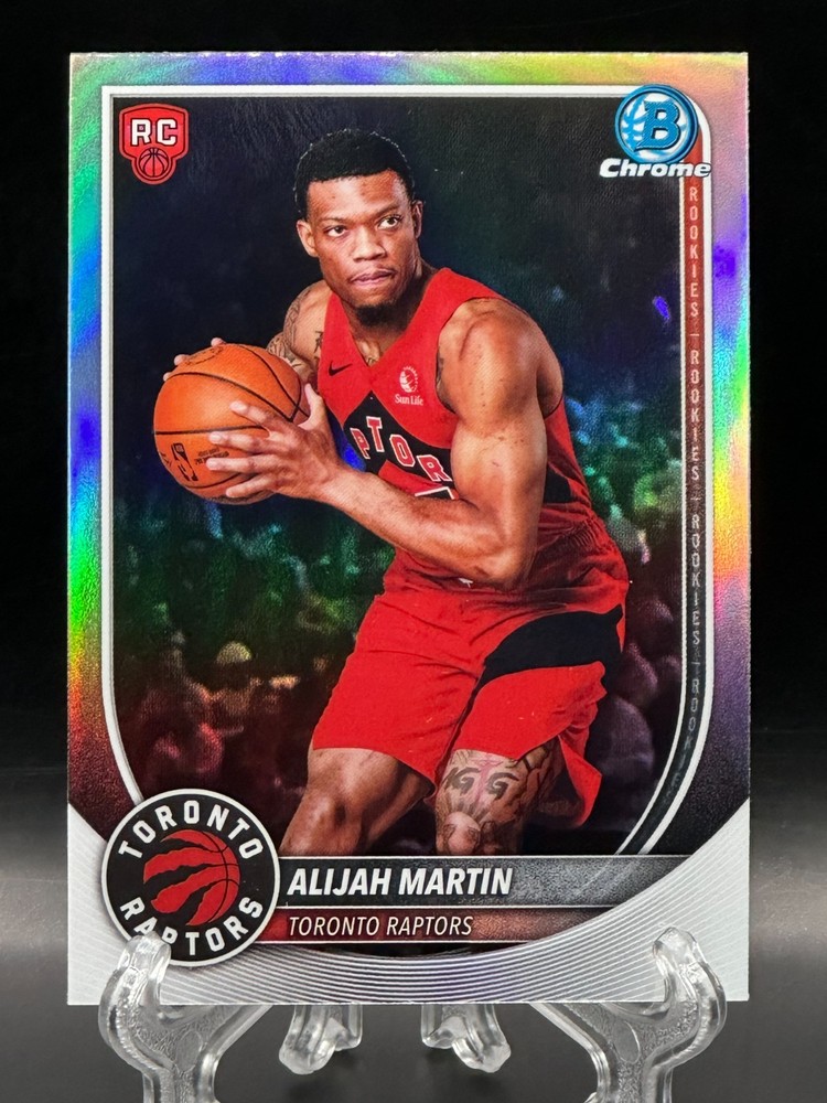 Alijah Martin 2025-26 Bowman Chrome Red Rookie Variation #BRR-40 RC Raptors