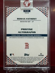 2026 Topps Pristine Roman Anthony #PA-RA Pristine Auto Green Refractor /150