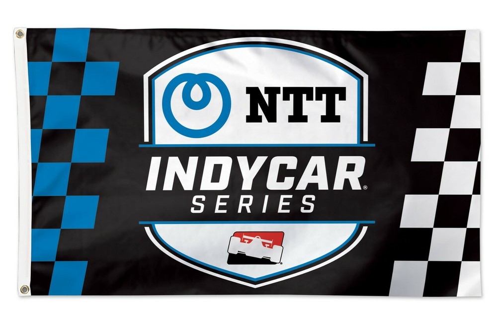 NTT INDYCAR Series Collector 3&prime; x 5&prime; Banner Checkered Racing Flag IRL Indy 500