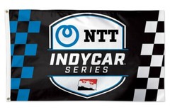 NTT INDYCAR Series Collector 3&prime; x 5&prime; Banner Checkered Racing Flag IRL Indy 500