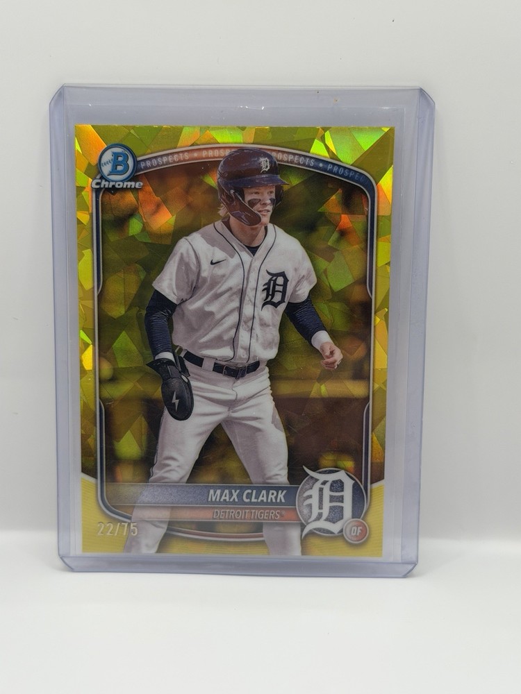2025 Bowman Chrome- Max Clark Yellow Sapphire Refractor /75