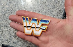 Vintage WWF WWE Patch. Wrestling. Embroidered. Iron On. 3&Prime;x1.75&Prime;