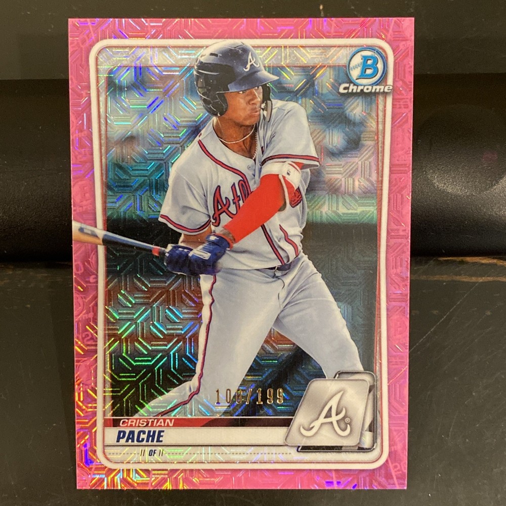 2020 Bowman Chrome – Cristian Pache #BCP-201 Pink Mojo Refractor /199 (RC)