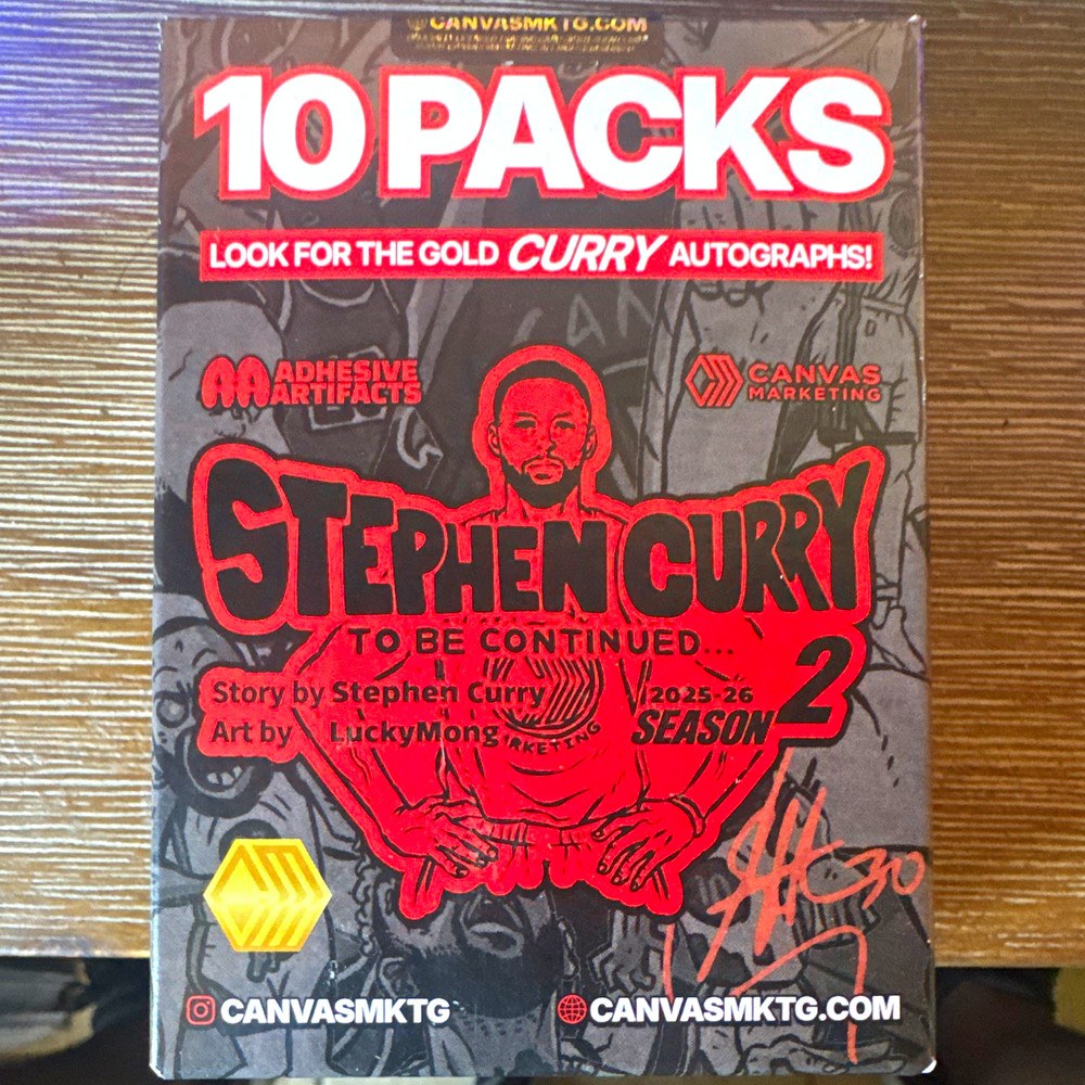 Canvas Marketing Stephen Curry To Be Season 2 2025-26 Box (10 Packs) NBA