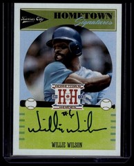 2013 Panini Hometown Heroes #HSWW Willie Wilson Hometown Signatures