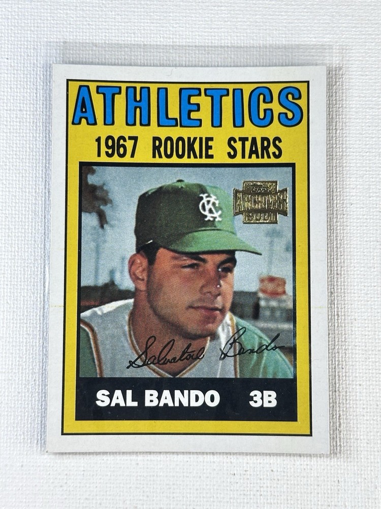 2001 Topps Archives ~ Sal Bando ~ 1967 Rookie Reprint ~ 277 ~ Athletics